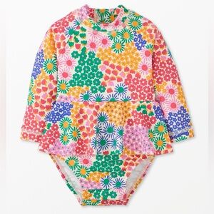 HANNA ANDERSSON Baby Skirted Rash Guard Swimsuit